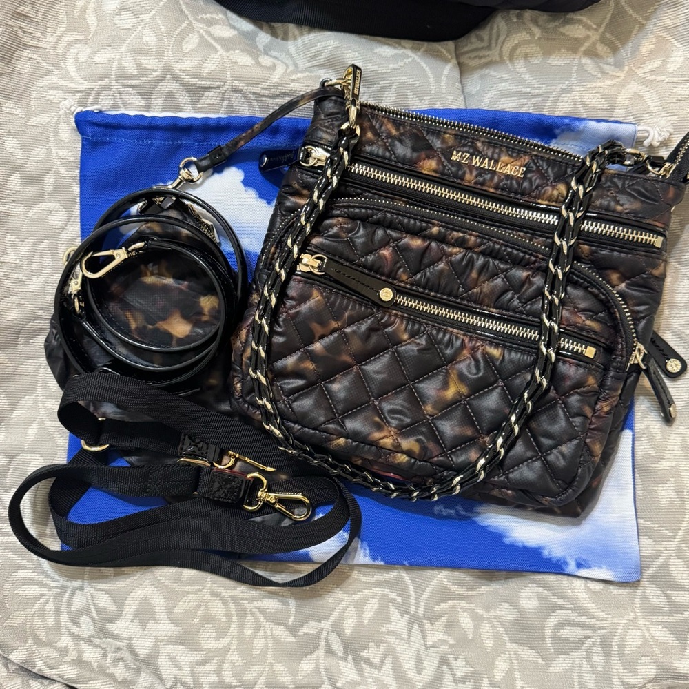 MZ Wallace Tortoise Downtown Crossbody